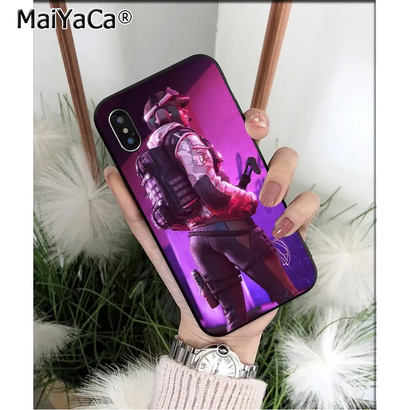 MaiYaCa Tom Clancy Rainbow Six Siege черный ТПУ мягкий чехол для телефона iPhone X XS MAX 6 6s 7 7plus 8 8Plus 5 5S SE XR - Цвет: A10