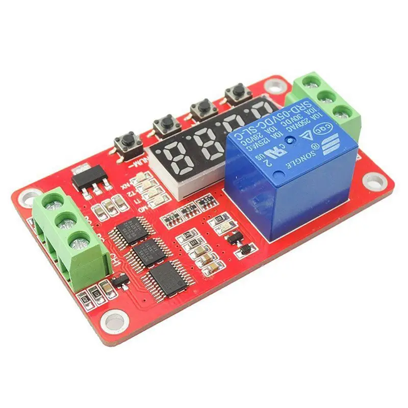 HTHL 5V DC многофункциональное самоблокирующееся реле таймер цикла PLC модуль с