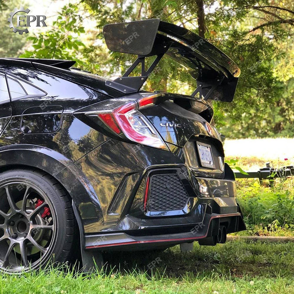 Foged Carbon VTX GT Крыло для Honda Civic FK7 FK8 Тип R нарезанный углеродный Спойлер набор