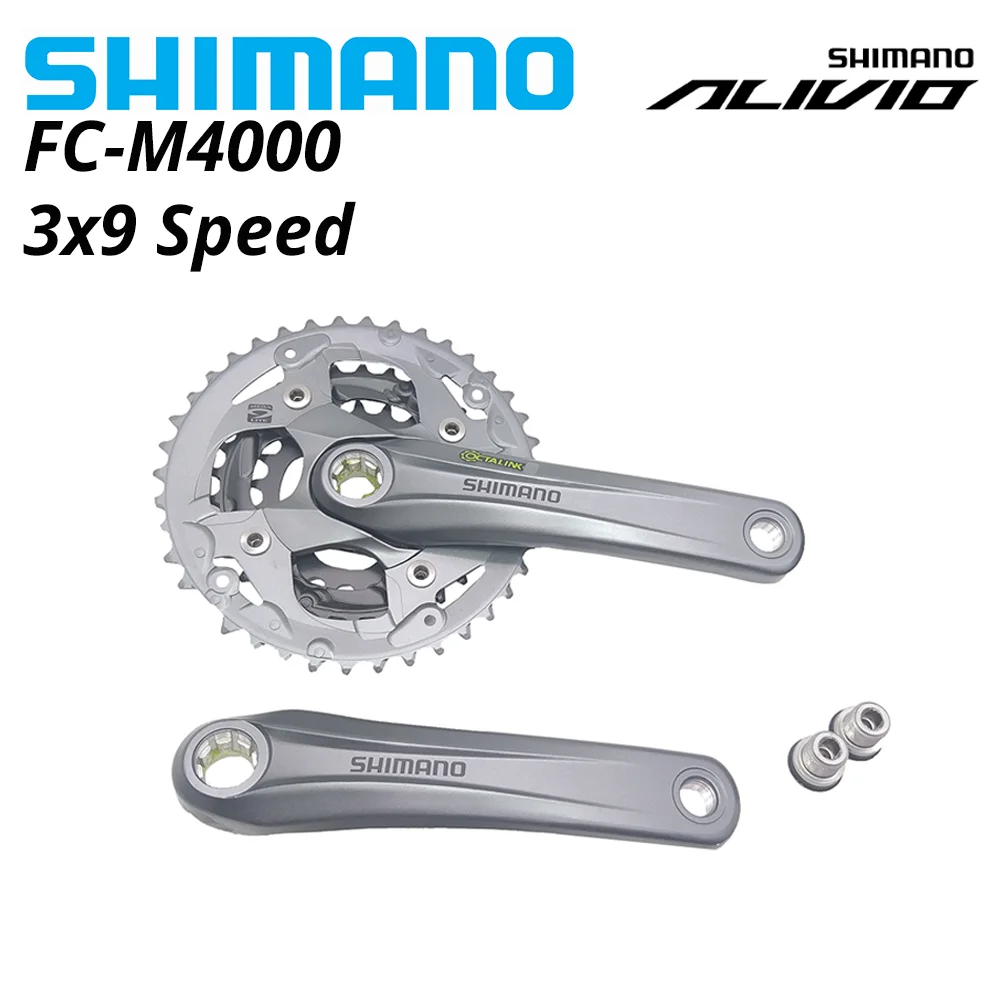 Shimano Alivio M4000 22 30 40T велосипедный кривошипный комплект 3x9 Скорость MTB велосипедная