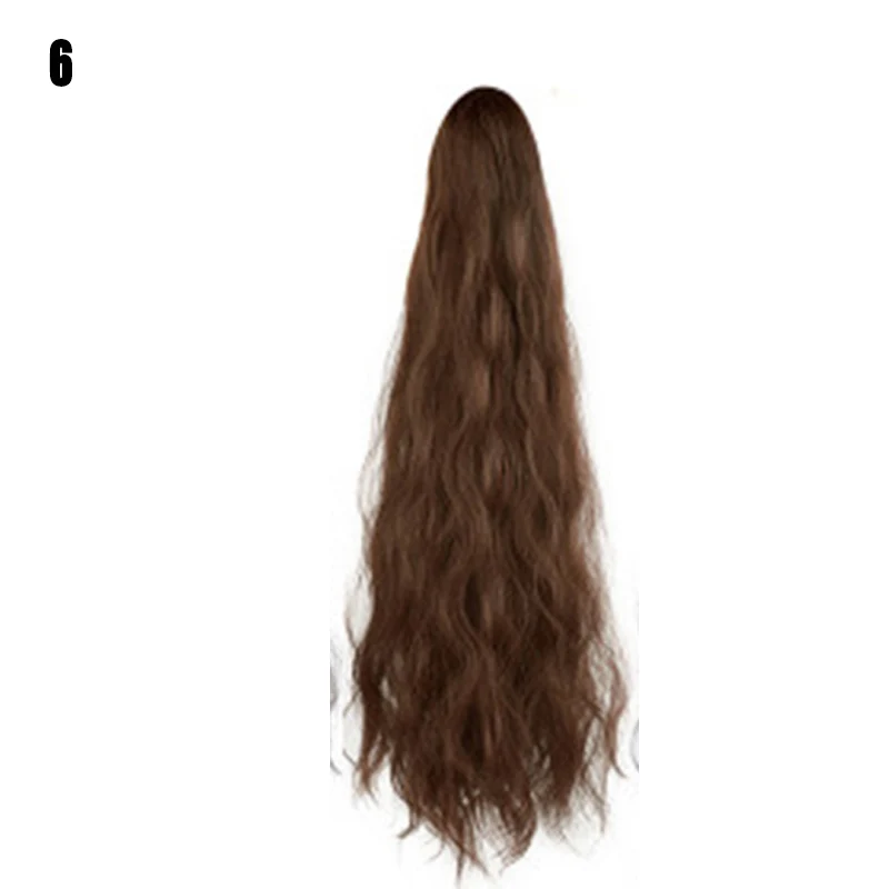 Женский парик с конским хвостом, длинные вьющиеся пушистые волосы, волосы для наращивания WH998 - Цвет: 6