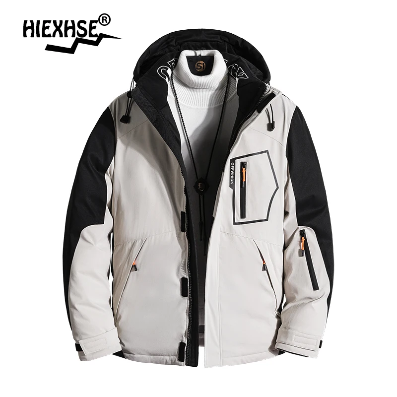

Winter Casual High Quality Thick Warm Men Hooded Cotton Coat Jacket Brand Clothing Parka Big Size S-5Xl Add Cotton To Thicken
