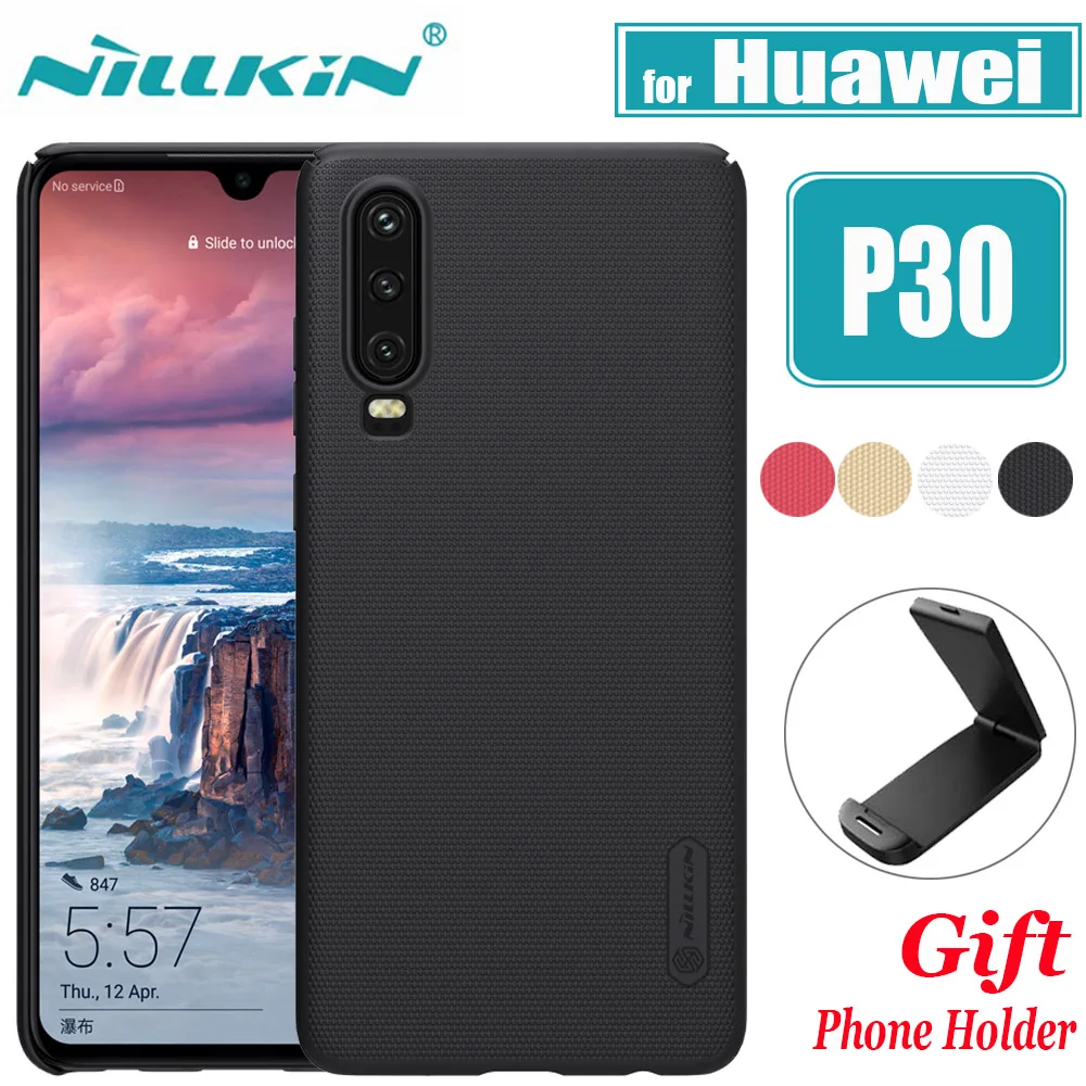 Матовый чехол Nillkin для Huawei P30 жесткий пластиковый из поликарбоната с полным