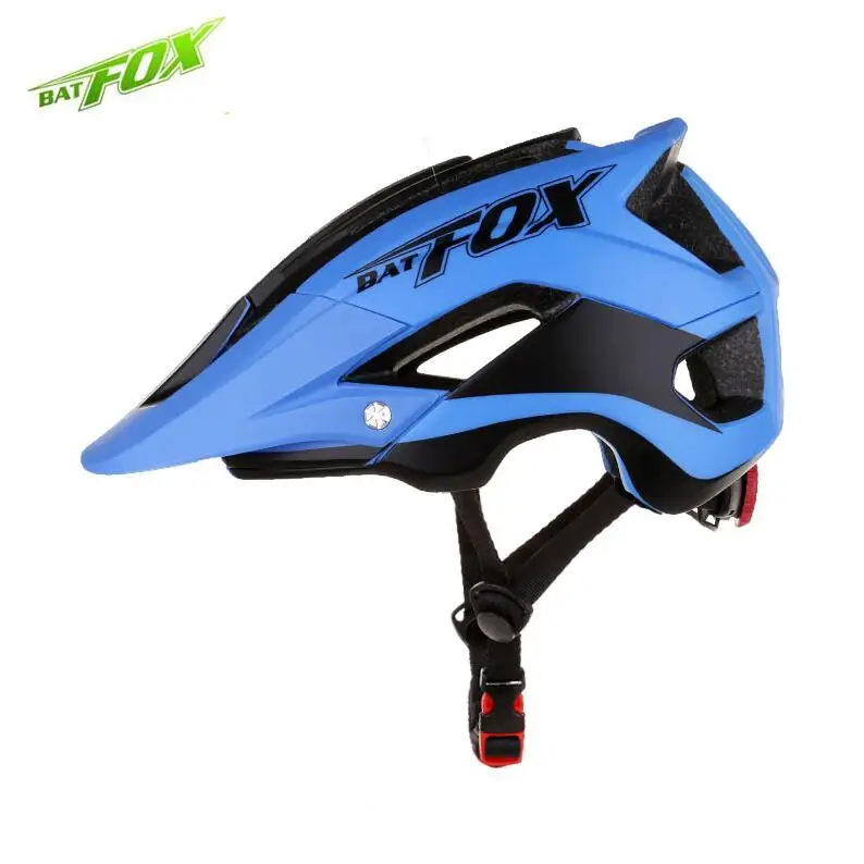 BATFOX capacete ciclismo велосипедный шлем для спорта на открытом воздухе горный велосипед casco bicicleta дорожный велосипедный шлем Сверхлегкий велосипедный - Цвет: blue