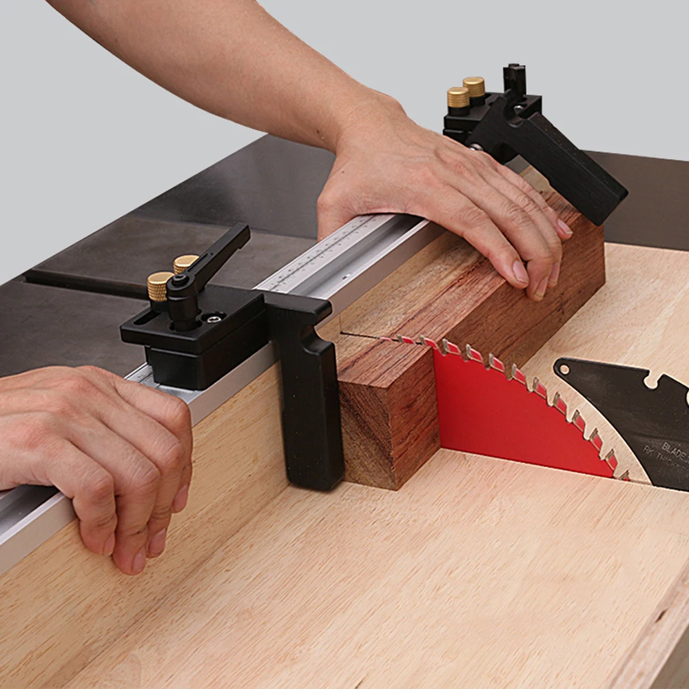 

Aluminum Alloy T-Track Woodworking Tool T-slot Miter Track Limiter Left/Right table saws and band saws Limiter
