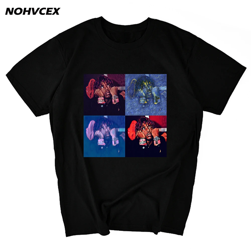 Lil Uzi Vert Quality Custom Printed Tops Hipster Tees Vintage Rap Tour Men's T Shirt Clothing | Мужская одежда
