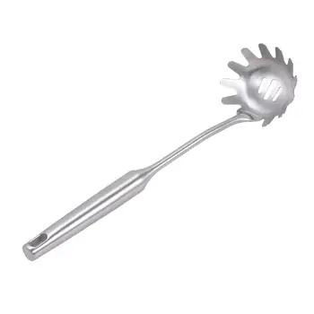 

304 Stainless Steel Slotted Spoon Skimmer Spaghetti Server Kitchen Cookware for Noodles Spaetzle Pasta Chips