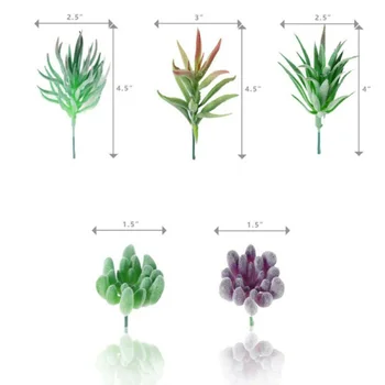 

10PCS Artificial Succulent Plants Faux Assorted Unpotted Home Garden Fake Plants Home Garden Office Wedding Decoration Mini Bons