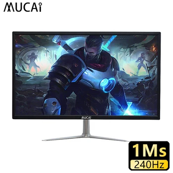 MUCAI 24 дюймов монитор компьютера Настольная компьютерная игра 240 Гц жидкокристаллический дисплей gamer HD индикаторной панели HDMI/DP