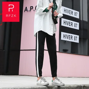 

Rfzk 2020 Leisure Pants Women Bottoms Autumn Spring Female Clothes Striped Jogger Haren Pants Sweatpants Sportswear Trousers