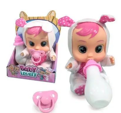 8 дюймов 3D силиконовая кукла Inteiro Realista Reborn Cry A Baby высокое качество волшебные слезы