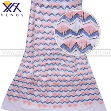 XFX Венера Последние Свадебные блесток кисточкой печатных ткань для женщин платье Одежда DIY декоративные, блестки кружева 5 ярдов