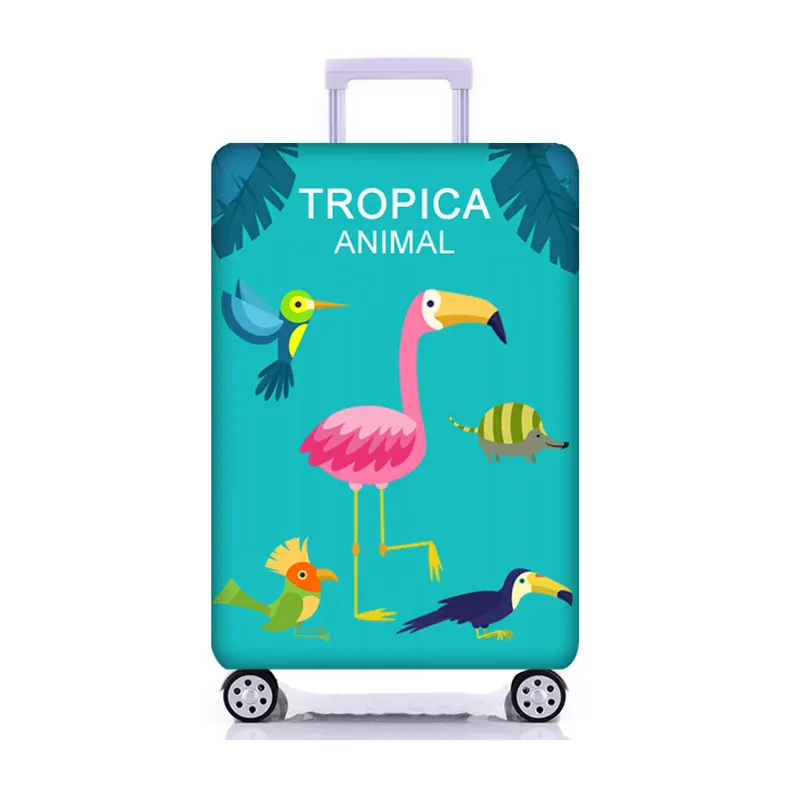 JATRAVEL защитный чехол для багажа с фламинго для эластичного чемодана 18-32 дюймов Защитные Чехлы для путешествий аксессуары