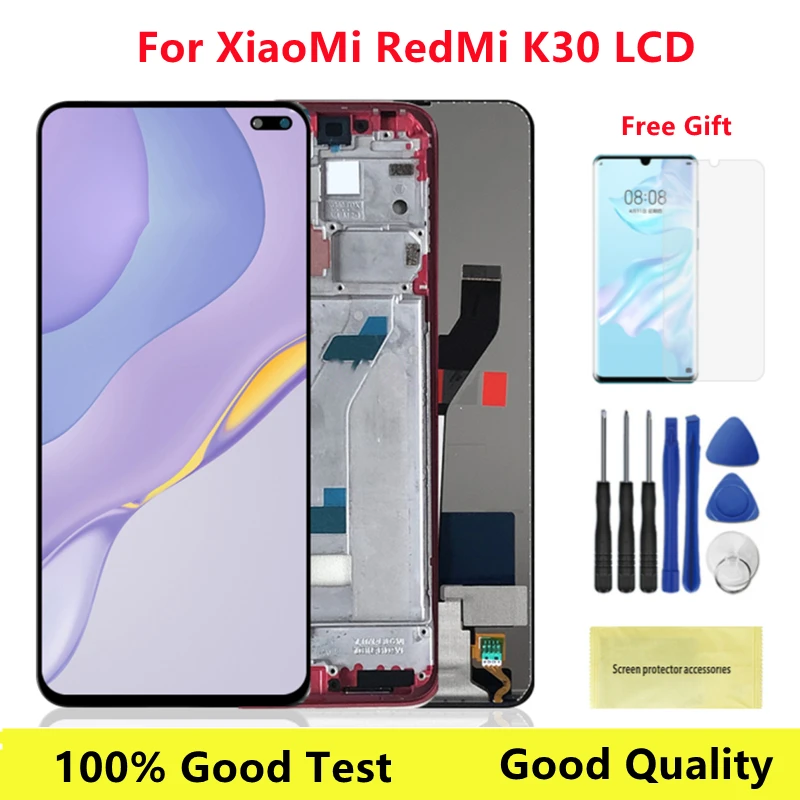 100% Original 6.67" K30 Lcd For Xiaomi Redmi LCD Display Touch Screen With Frame Digitizer 4G 5G Assembly RedmiK30 Lcds | Мобильные