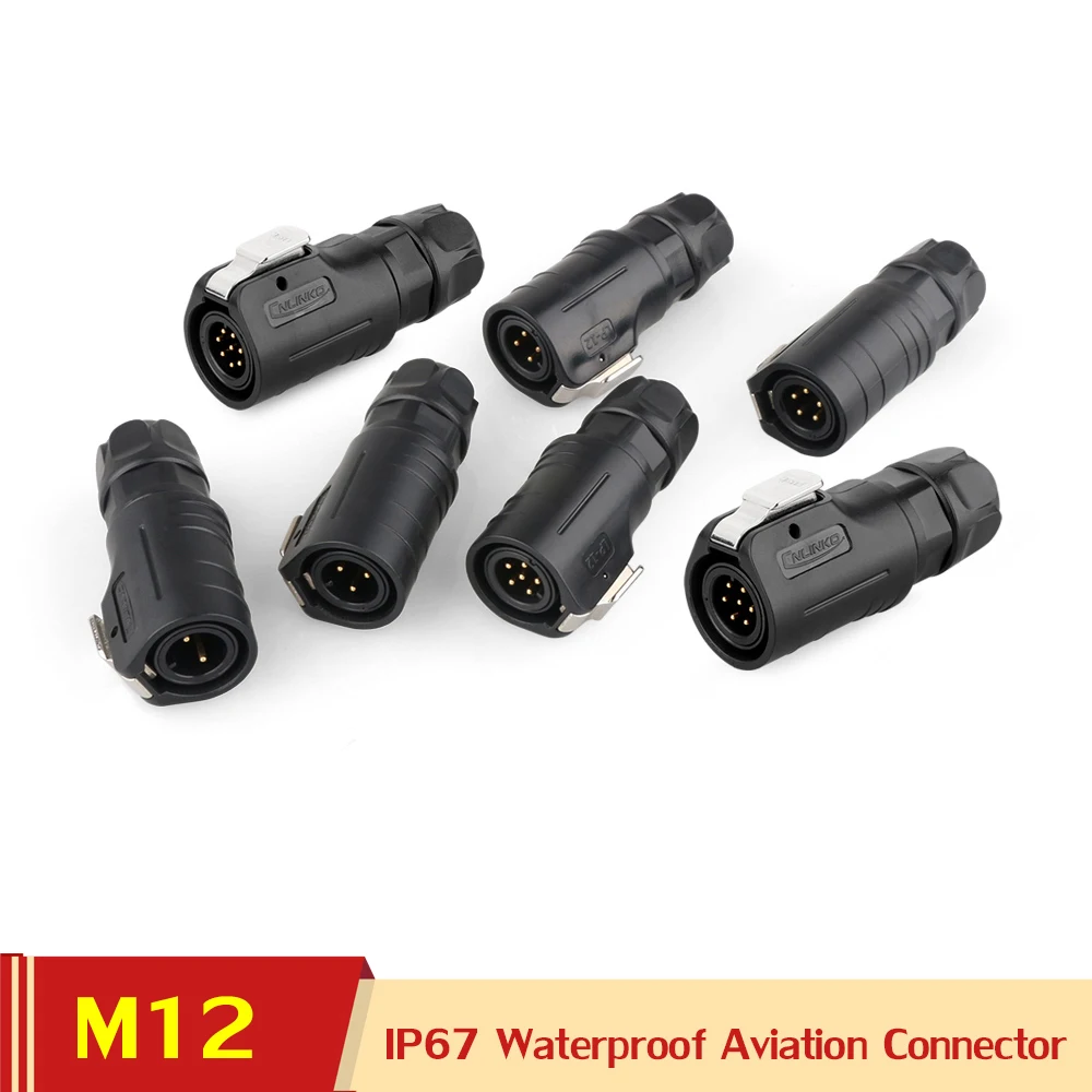 M12 2 3 4 5 6 7 8 контактный водонепроницаемый разъем DC Электрический твердый силовой