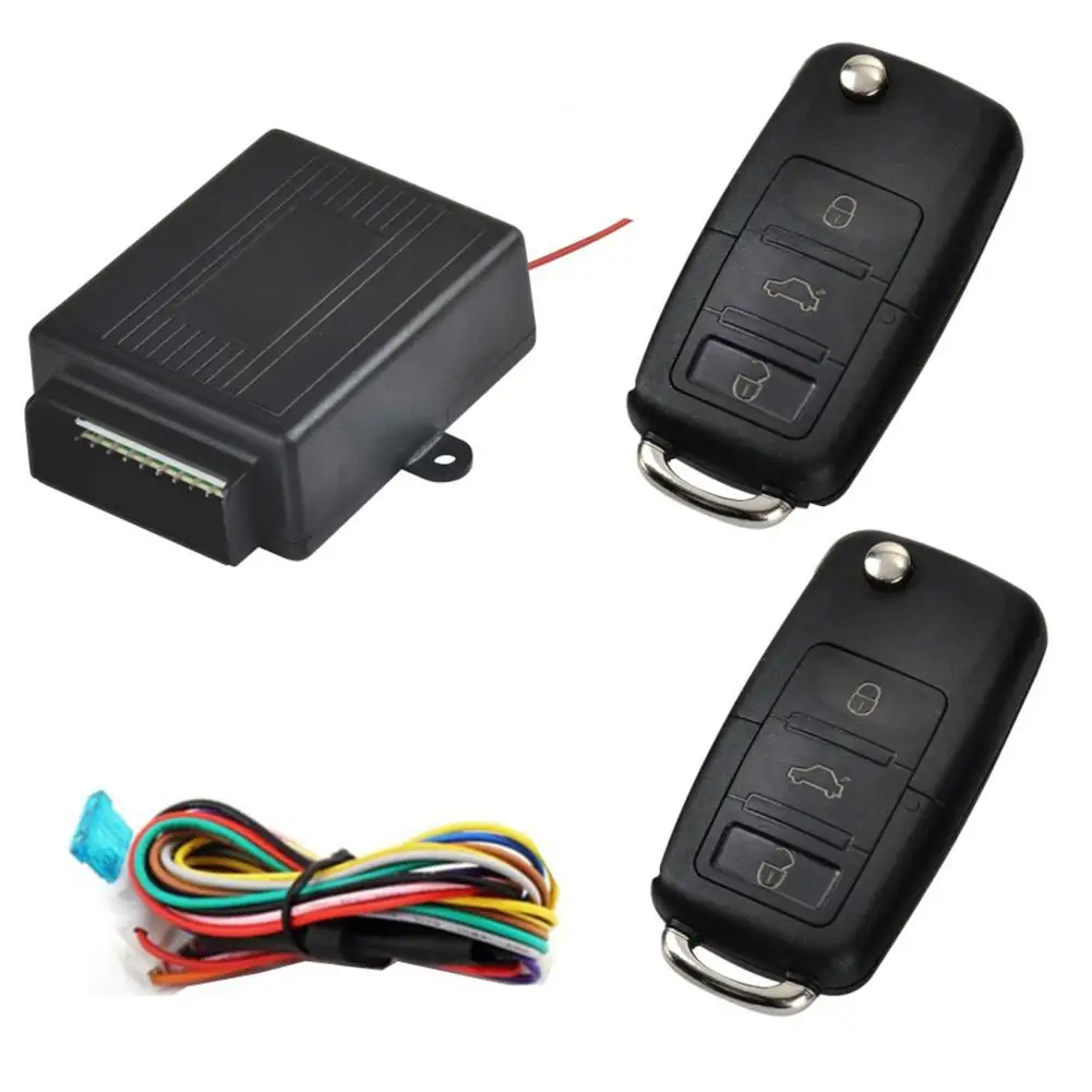  1Set 12/24V Universal Car Alarm System Automatic Central Kit Door Lock Vehicle Remote Control Syste