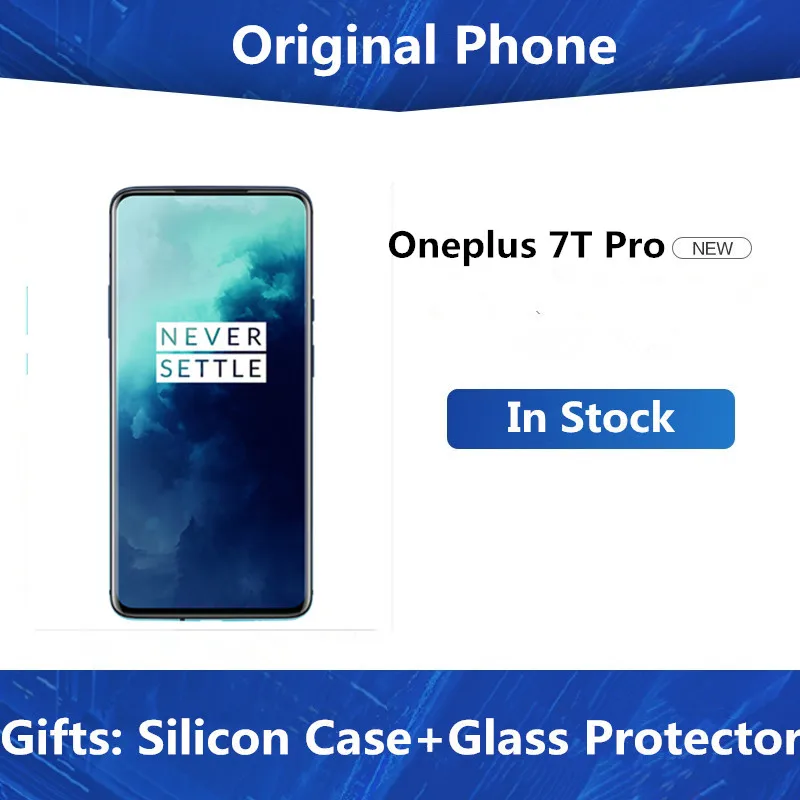 Смартфон Oneplus 7T Pro Snapdragon 855 Plus Android 10,0 6,6" 3120x1440 90 Гц 8 ГБ ОЗУ 256 Гб ПЗУ МП 30 Вт зарядка NFC