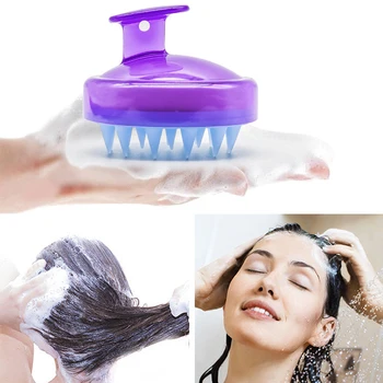 Silicone Hair Head Scalp Shampoo Massager