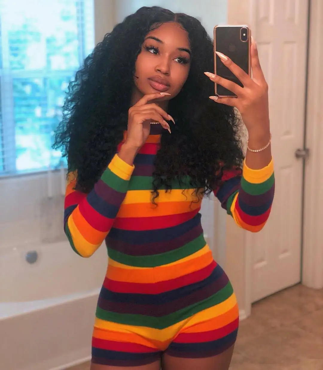 

ChocoMist Romper Striped Multicolour Blending One-piece Romper A8027