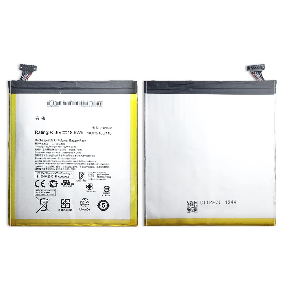 4890 мА/ч, C11P1502 телефон Батарея для ASUS ZenPad 10 Z300C Z300CL Z300CG мобильный перезаряжаемый аккумулятор