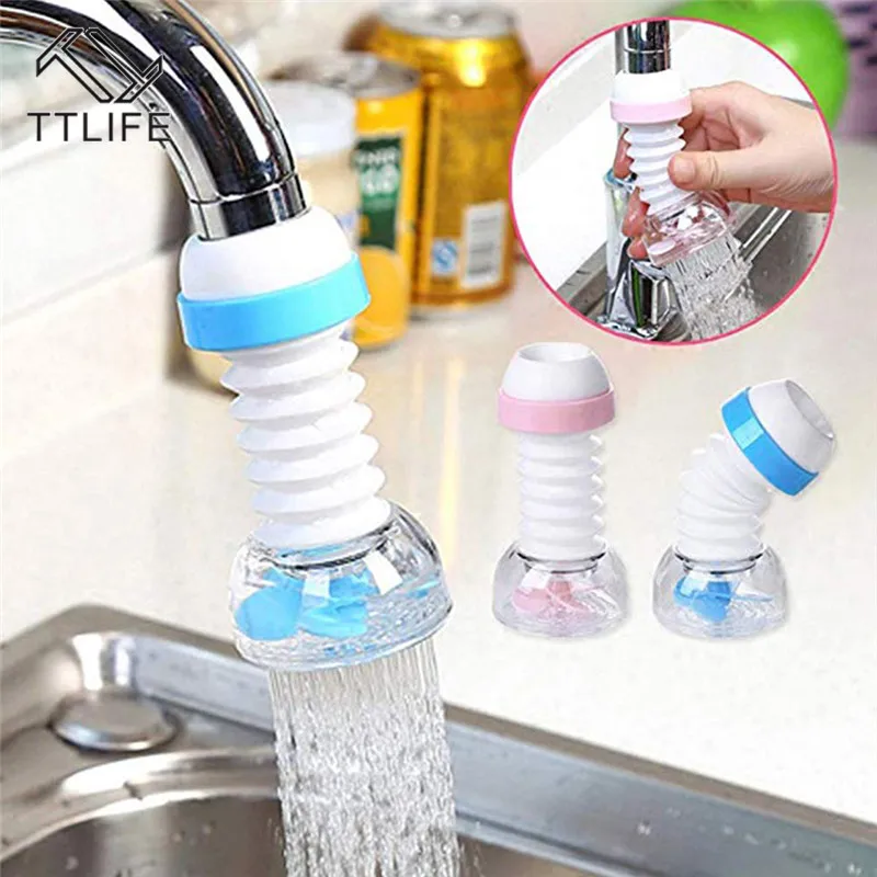 

360 Adjustable Flexible Kitchen Faucet Extender Faucet Water-saving Splash-proof Plug Shower Water Filter Sprinkler Tool