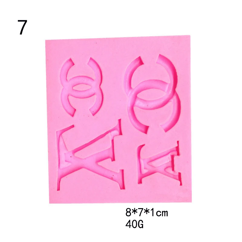 Double Letter X Silicone Cake Mold DIY Letter V logo Baking Mould For Chocolate Mold Cookie Fondant Cake Decorating Tool2