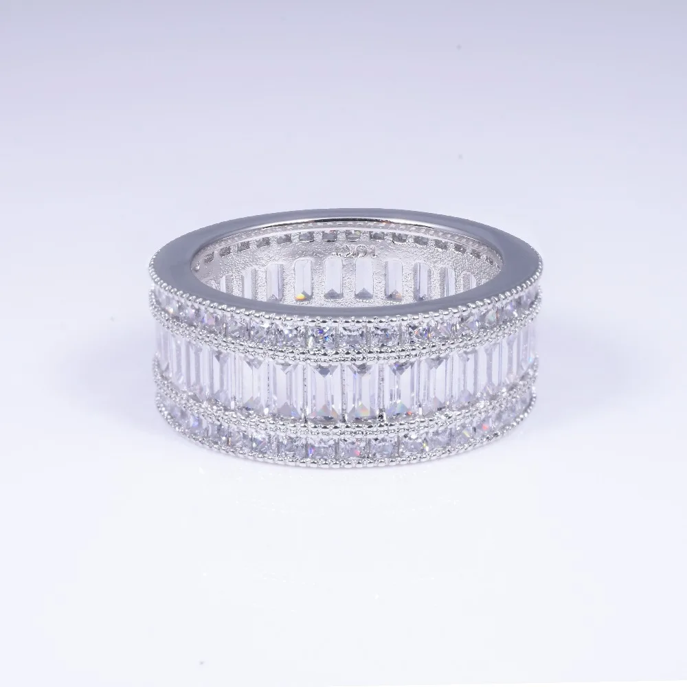 Женское кольцо из серебра 925 пробы с искусственным бриллиантом|925 sterling gemstone
