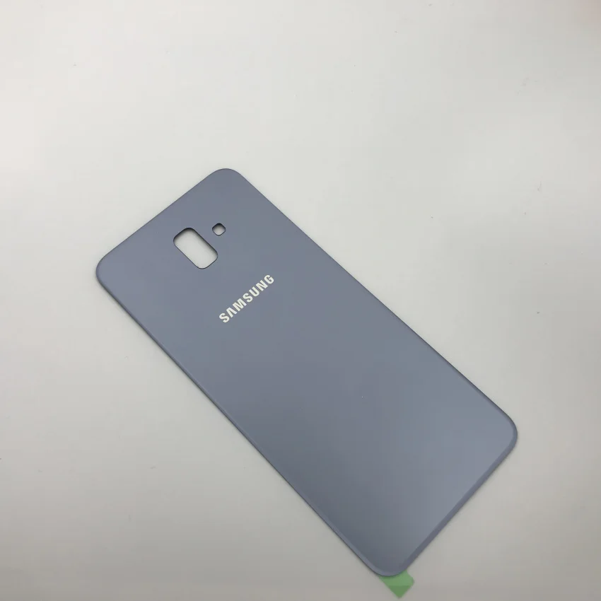 samsung Galaxy J6+ plus J610 J610F, задняя крышка для батареи, Сменный Чехол на заднюю дверь с наклейками - Цвет: j6 plus grey