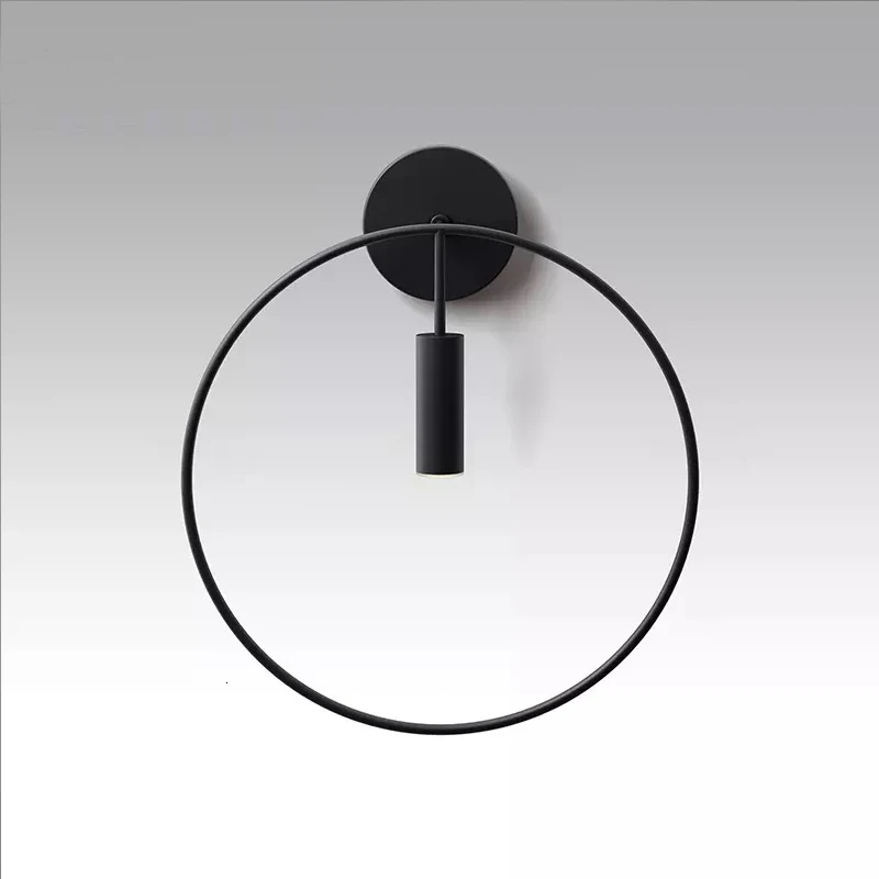 

Post Modern Line Wall Lamp Minimalism Nordic Glass Ball Led Wall Sconce Light Fixtures Bathroom Bedside Mirror Lights Loft Decor