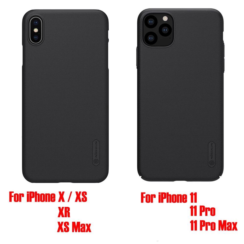 Для iPhone 11 Pro Max Супер Матовый экран для iPhone XS Max X XS чехол Nillkin жесткая задняя крышка из ПК чехол для iPhone XR чехол+ подарок