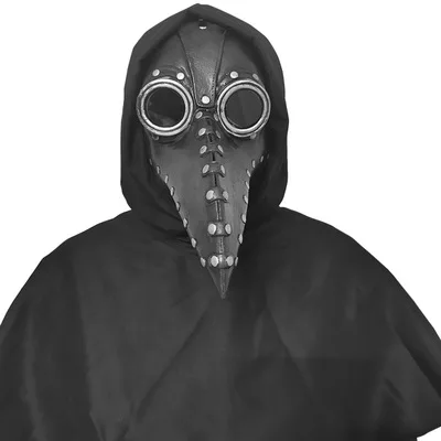 Unisex Halloween Robe Hooded Cloak Costume Cosplay Monk Suit Adult Role-playing Decoration Clothing Plague Doctor Bird Mask hot