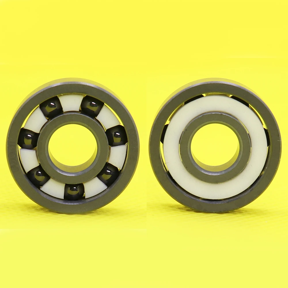 

608 Full Ceramic Bearing 8*22*7 mm ( 2 PCS ) Si3N4 Material 608CE All Silicon Nitride Ceramic Ball Bearings
