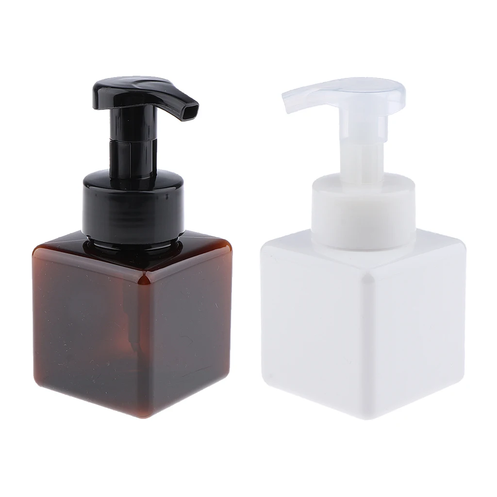 2Pcs 8oz Shampoo Mousse Lotion Conditioner Pump Bottles Dispenser Containers