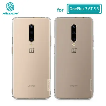 

Oneplus 7 Pro Case Casing Nillkin Nature Series Transparent Clear Silicon Back Cover TPU Case For Oneplus 7 5T 5