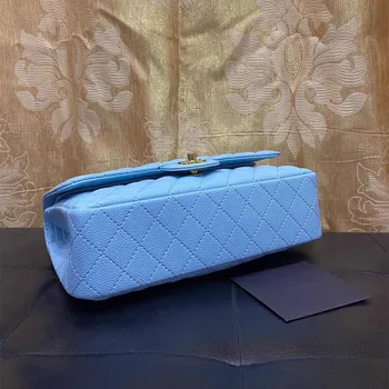 

Women Luxury Designer Elegant Genuine Leather Shoulder Bag Chain Flap Crossbody Bag Handbag Office Daily Fashion Multicolor 25cm