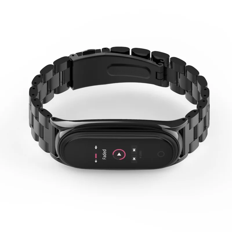 Ремешок mi Band 4 Plus для Xiaomi mi Band 3 4 Смарт-часы браслет Безвинтовой браслет из нержавеющей стали металлический браслет mi band 3 4 Браслеты