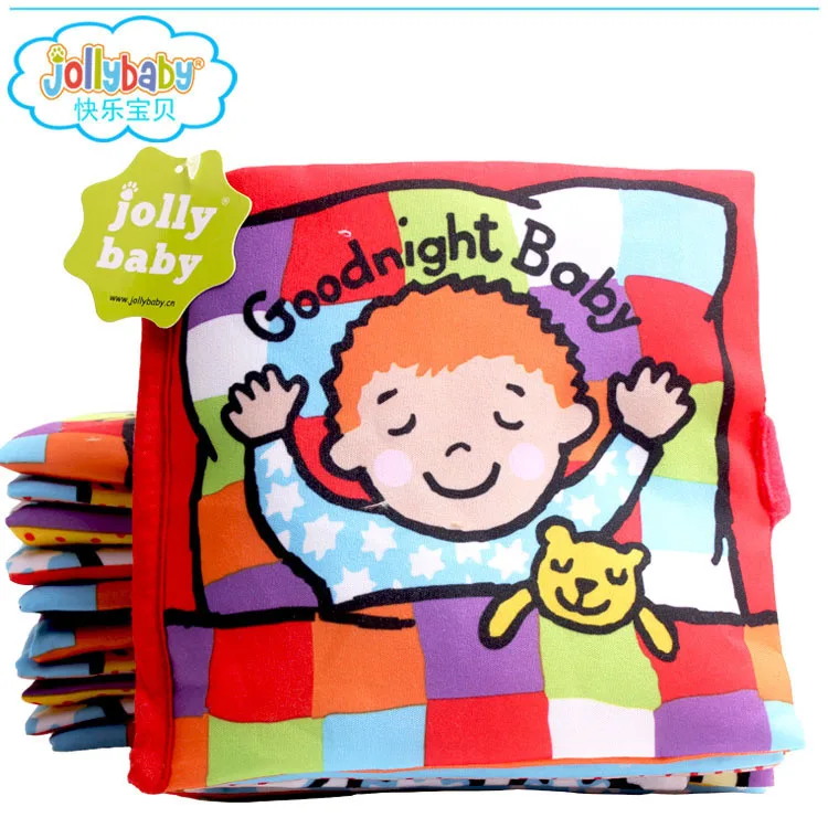 Jollybaby Tail Cloth Book детские игрушки в виде животных трехмерного хорошего дня! Обучающие новые детские Мультяшные игрушки