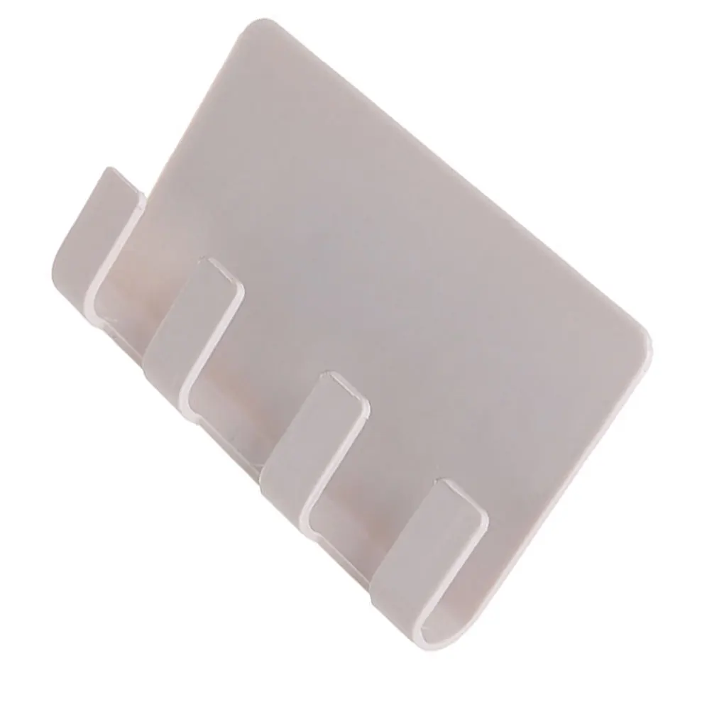 NO.4 Phone Charging Holder Hook Socket Strong Sticky Adhesive Cell Phones Stand Rack Bathroom Hanging Shelf Razor Hanger - Цвет: NO.4