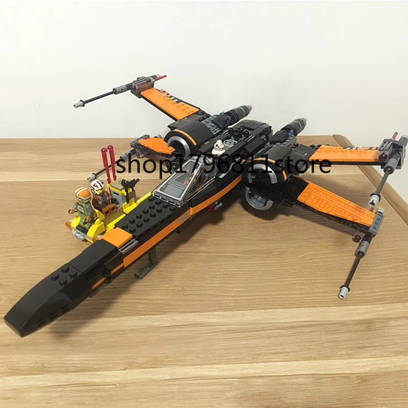 05004 748 шт. Poe X-Wing Fighter Звездные войны строительные блоки кирпичи детские развивающие игрушки совместимы с 75102 детские игрушки