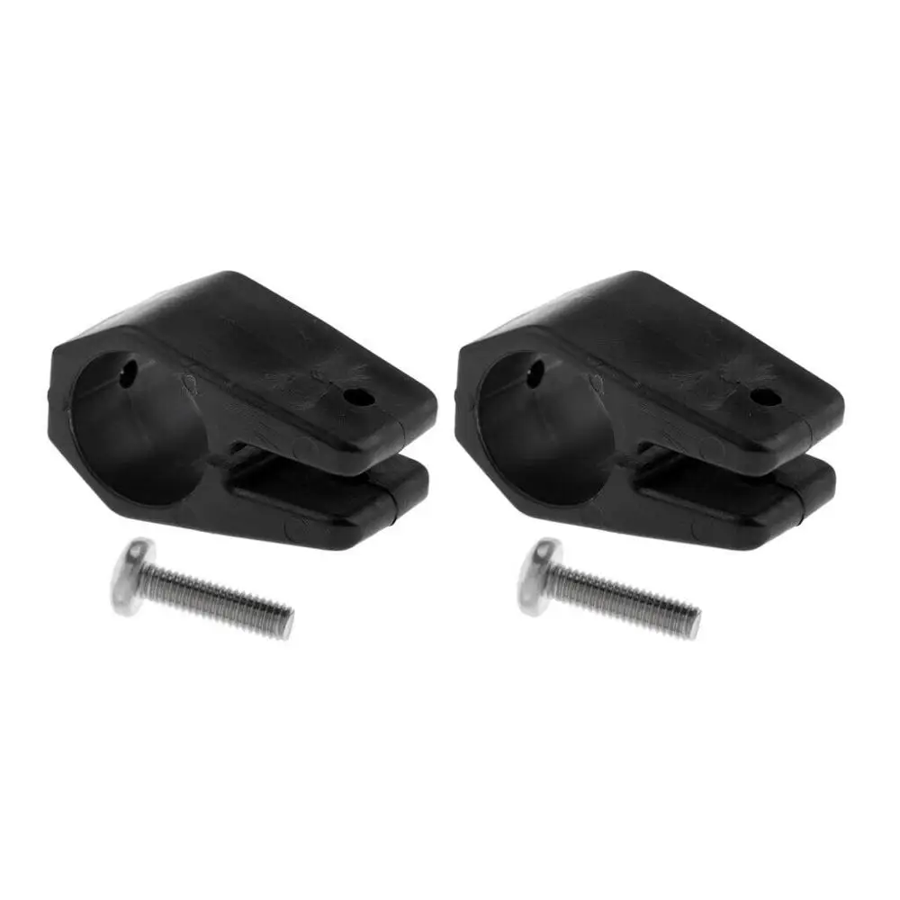 2Pcs Black Nylon19MM 22MM Boat Cover Canopy Fitting Tube Rail Clip Bimini Top Jaw Slide Clamp elegoo neptune 3 3pro 4 y axis dual rail upgrade kit hotend kit mgn9h 315mm y axis nozzle linear rail timing belt silicone cover