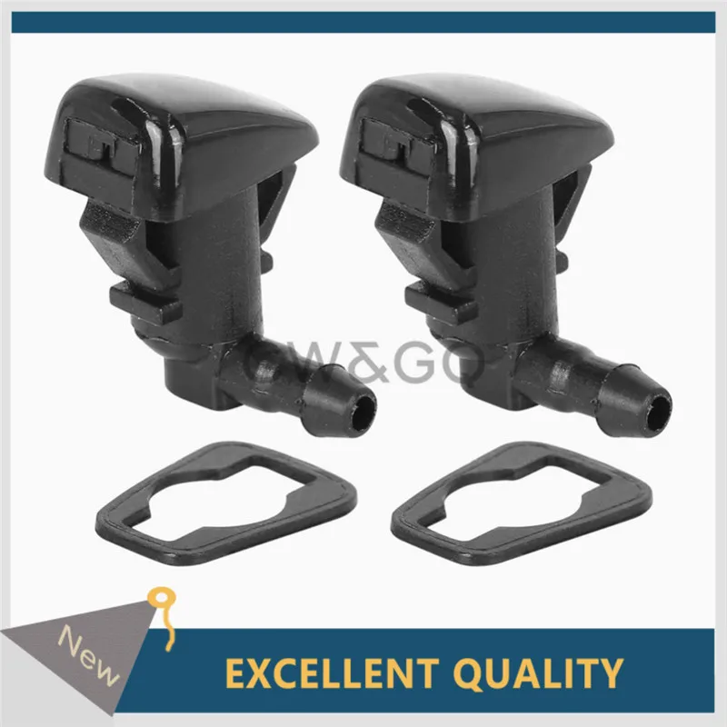 2pcs Car Front Windshield Washer Spray Jet Nozzle 68260029aa For 2011