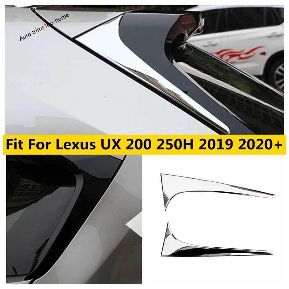 

Tailgate Rear Door Window Strip Sequins Wing ABS Chrome Decoration Cover Trim For Lexus UX 200 250H 2019 - 2023 Accessories