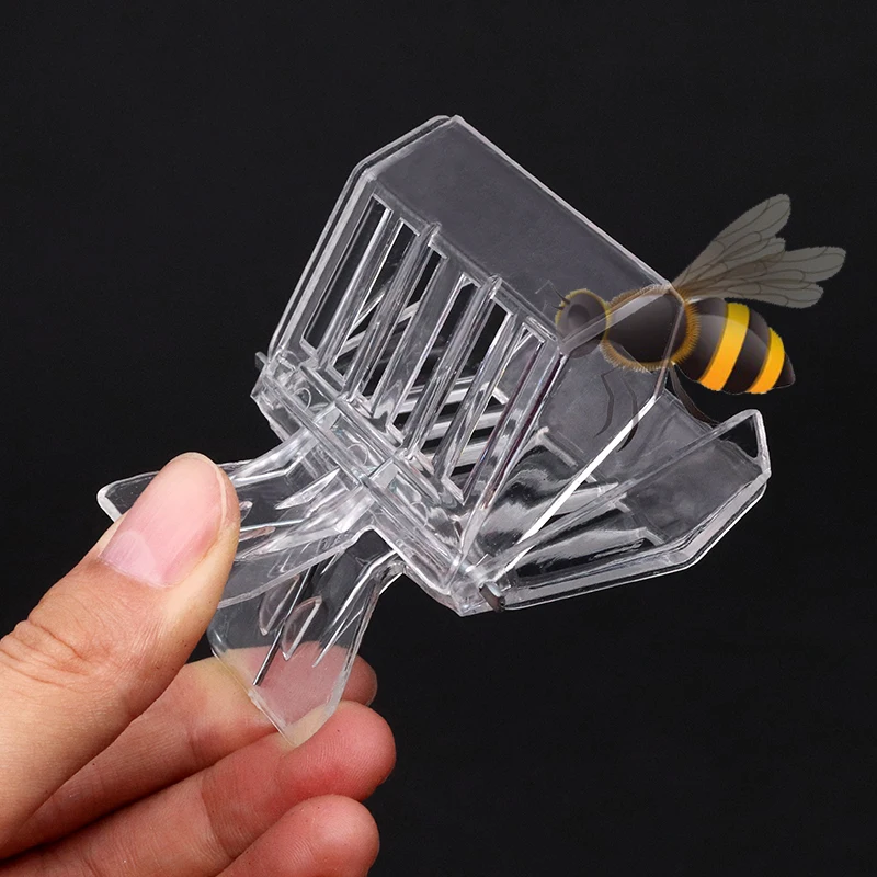 Beekeeping Tools 2 Pcs Bee Queen Catcher Colorless Clear Plastic Clip Cage Beekeeping Equipment Tool Beekeeper Equip Isolation Room