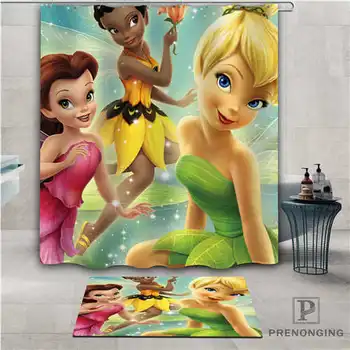 

Custom Thinker Bell (1) Waterproof Shower Curtain Doormat Home Bath Bathroom Polyester Fabric Multi Sizes#2019-01-12-182