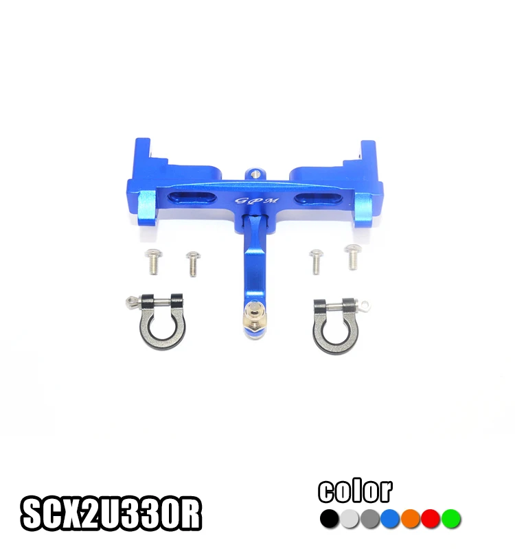 Алюминиевое Крепление для заднего бампера+ D-RINGS+ фаркоп набор SCX2U330R для 1/10 AXIAL SCX10 II UMG10 AXI90075-1001