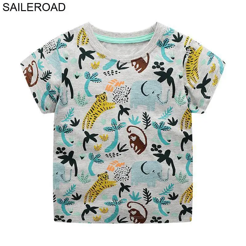 6250 same picture SAILEROAD Cotton Star Детские Мальчики Топы Футболка Для Новых Летних Малышей Младенческой Дети С Коротким Рукавом Одежда Мода Одежда для мальчика - Цвет: 6250 same picture