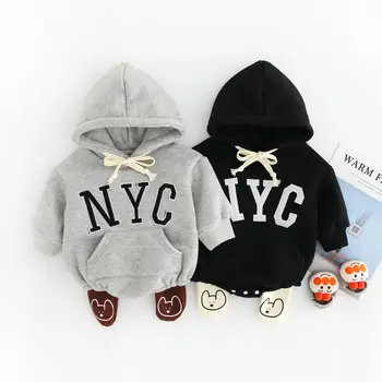 

Newborn Infant Baby Girls Romper Autumn Winter Romper Long Sleeve Hooded Lovely Warm Jumpsuits Romper Jumpsuit Outfit 0-24M