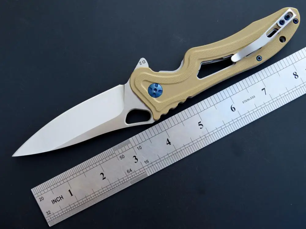Eafengrow сделано EF938 G10 ручка Настоящее D2 стальное лезвие Кемпинг Охота Открытый выживания карманный EDC Инструмент Универсальный складной нож