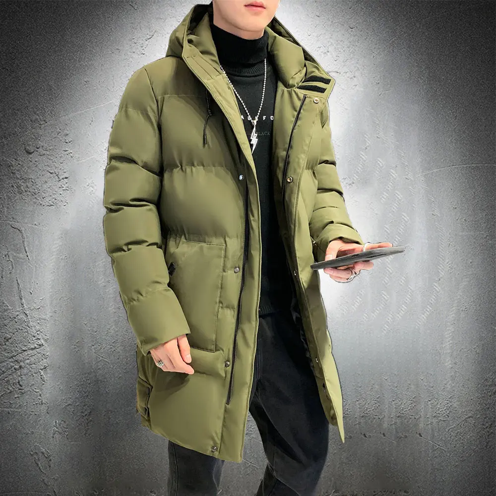 Winter Jacket Men Long Parka Jacket 