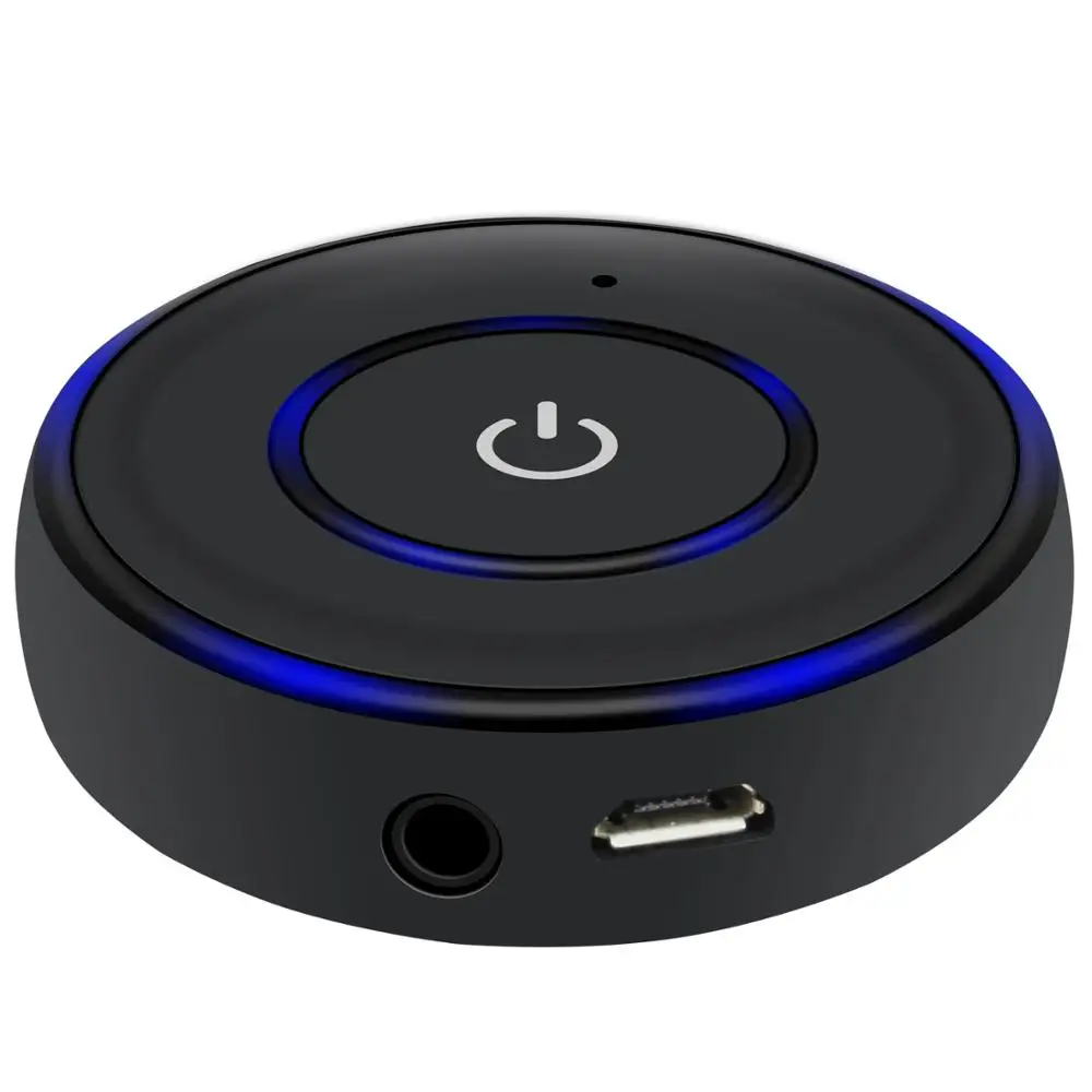 

Wireless Bluetooth 4.2 Receiver 3.5mm Audio Adapter Mini Car Kit with LED indicator Hands-free Call support USB Charging